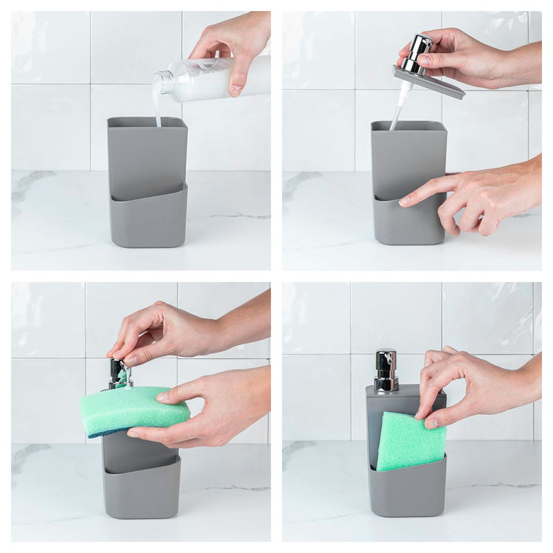 Dispenser Para Detergente e Esponja Trium 650 ml