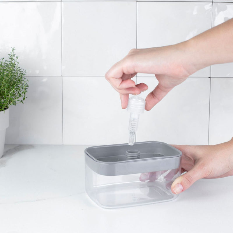 Dispenser Para Detergente Porta Esponja Trium 550 ml