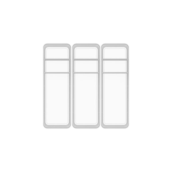 Conjunto Organizador De Gavetas Logic Com 2 Divisórias 11,5 x 35 x 5,5 cm 3 Peças