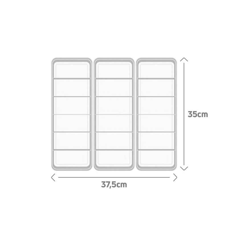 Conjunto Colmeia Organizadora Logic G 35 x 12,5 x 7,5 cm 3 Peças
