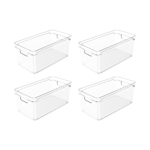 Conjunto Organizador De Armários Clear 30x15x13 4 Peças
