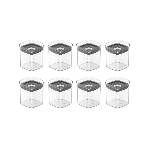 Conjunto Com 8 Potes Herméticos Block 150 ml