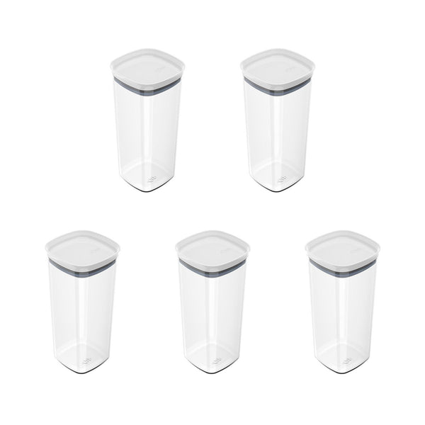 Conjunto de Potes Herméticos 5 peças Ou 1,5L Block