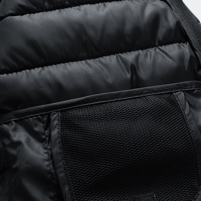 Masculino Jaqueta Puffer Acolchoada Com Capuz Removível
