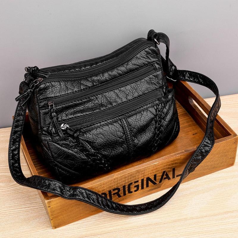 Bolsa Couro Vintage + Frete Grátis 🚚