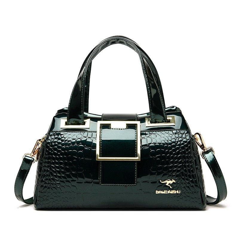Bolsa Feminina em Couro - Croco