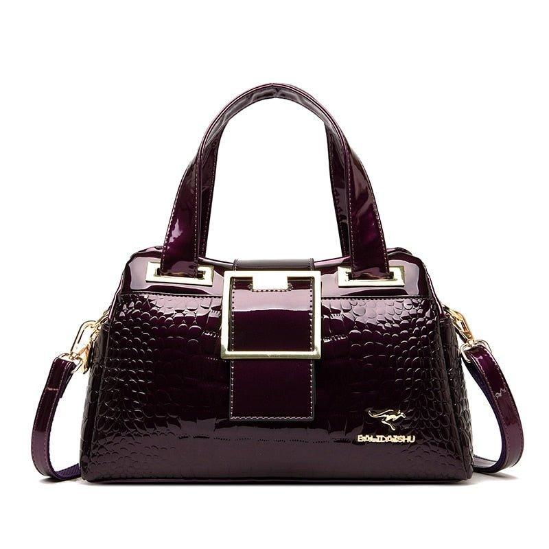 Bolsa Feminina em Couro - Croco